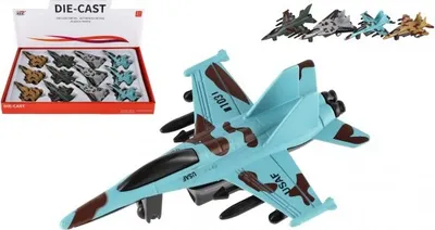 Immagine prodotto di Aereo/traino in metallo/plastica 14 cm retrattile - mix di colori
