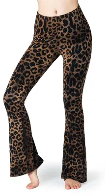 Immagine prodotto di Leggings a gamba svasata con stampa animalier