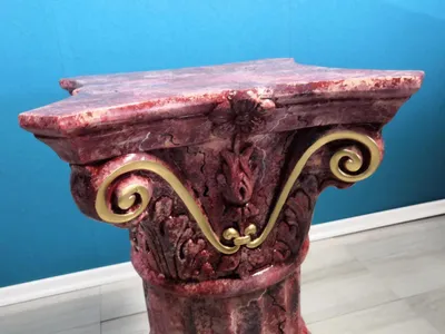 Produktbild von Säule Römische Säulen Marmor Skulptur Figur Deko Dekoration Ständer 54 cm Statue