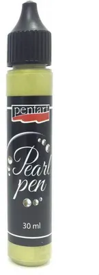 Obrázek produktu pro Perleťové pero s tekutými perlami - Pentart - starozlatá/starožitná zlatá 30ml