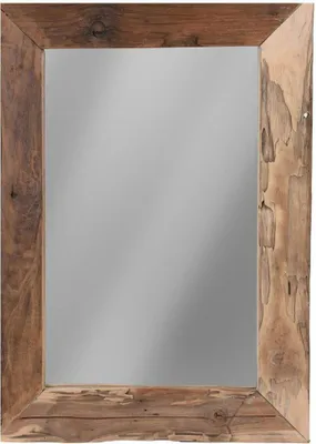 Produktbild von Home Styling Collection Wandspiegel Spiegel mit Holzrahmen aus alten Brettern rechteckig 70x50 cm