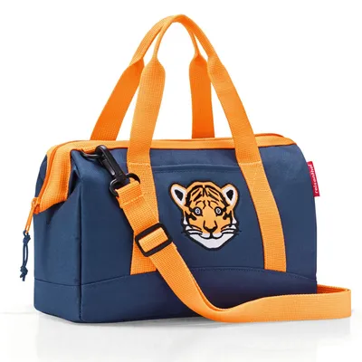 Produktbild von reisenthel allrounder XS kids, Reisetasche, Sporttasche, Schultertasche, Tasche, Polyestergewebe, Tiger Navy, 5 L, IQ4077