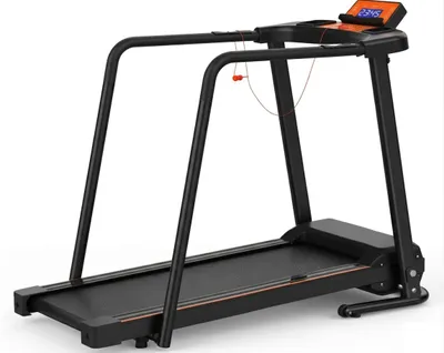 Produktbild von Clover Fitness S200 Senior Laufband – Maximale Sicherheit durch extra lange Haltegriffe – 120kg Tragkraft & Pro-Joint Dämpfung