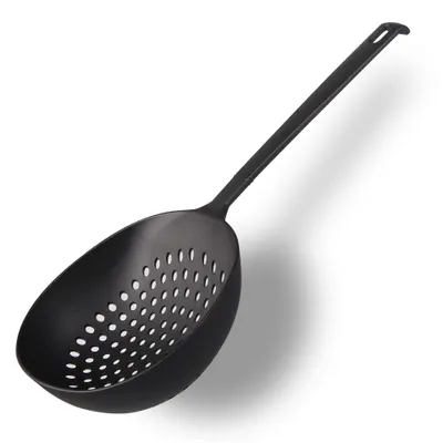 Immagine prodotto di Fackelmann Schiumarola in Nylon, per Scolare, Schiumare, Scolapasta Ottimale per Pasta, Pasta Ripiena, Fritti, Colino Resistente al Calore, 36x16,5 cm