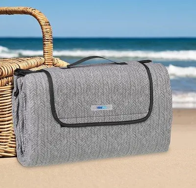 Produktbild von Famanu Picknickdecke - Extra große, tragbare Strandmatte, 200x200 cm