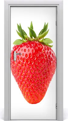 Produktbild von Tulup Türaufkleber 85x205 cm Dekorative Aufkleber Selbstklebend Wasserdichte Tapete Abnehmbar Schlafzimmer Wohnzimmer Wohnkultur - Erdbeere