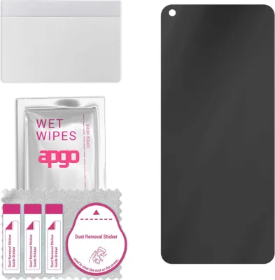 Produktbild von apgo Hybrid Privacy Schutzglas, Matt, kompatibel mit Oppo F21s Pro, Anti-Spy, toller Ersatz für Hartglas, kratzfester Displayschutzglas, Displayschutz, Full Glue
