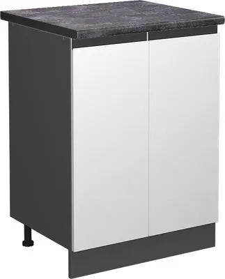 Obrázek produktu pro Spodní skříňka kuchyňské linky Vicco R-Line Bílá 60 cm , PD Antracit, Model 46185