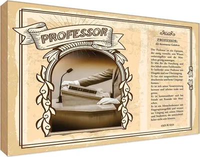 Immagine prodotto di vianmo Insegna in legno 12x18 cm Professor