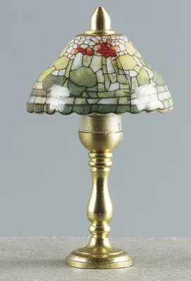 Produktbild von Tischlampe Porzellan rund, für Puppenhaus