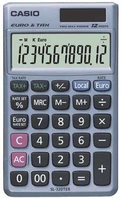 Produktbild von CASIO Taschenrechner SL-320 TER+ Solar-/Batteriebetrieb
