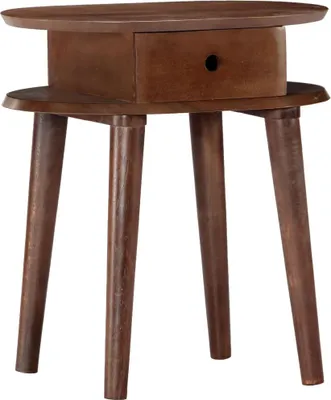 Image de Table de chevet 50x35x55 cm en bois d'acacia massif