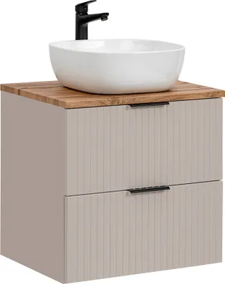 Produktbild von Waschtisch 60.6cm Adriel mit 2 Schubladen, Beige