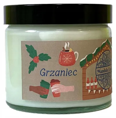 Produktbild von Mandala Candle Soja-Duftkerze Grzaniec 250 ml Weihnachtsduft