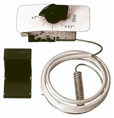 Immagine prodotto di Termostato, Regolatore di temperatura con sensore per dry cooler, da +1°C a +11°C