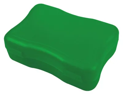 Produktbild von Brotdose "Wave" groß – BPA-freie Lunchbox mit Klickverschluss - Nachhaltige Pausenbox  Germany für Kinder in Schule & Kindergarten - trend-grün PP