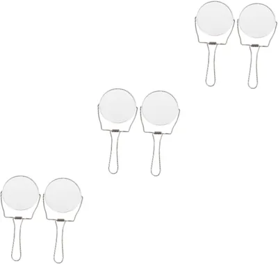 Produktbild von 6-teiliges tragbares Schminkspiegel-Set mit Griff für Salon und Zuhause