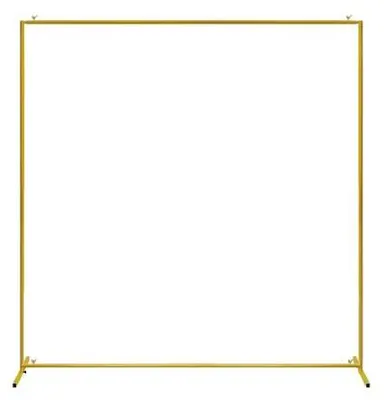 Obrázok produktu pre Svadobný stojan, odolný kovový rám, jednoduchá montáž, 2 x 2 m, zlatá farba