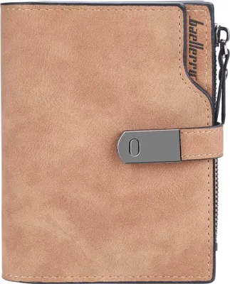 Produktbild von Damen Geldbeutel Kunstleder Portemonnaie Damen Klein im Kurzformat Geldbörse Damen Viele Fächer Mini Portmonee Damen mit 16 Kartenfächer und Münzfach