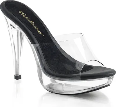 Produktbild von COCKTAIL-501 Damen Slipper von Fabulicious, Schwarz Transparent , EU 41, US 11