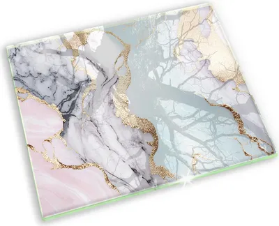 Produktbild von Untersetzer für Grabkerze Motiv Grabstein Gummifüße - 60x52 cm - Pastellmarmor