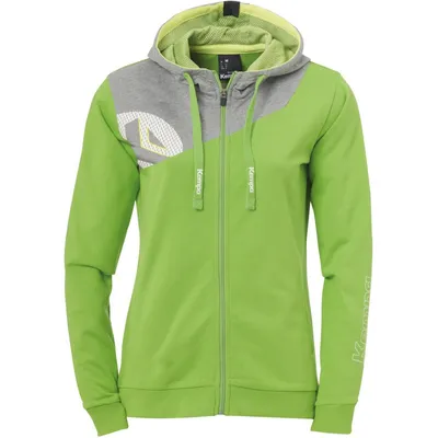 Produktbild von Kempa CORE 2.0 KAPUZENJACKE WOMEN XS hope grün/dark grau melan