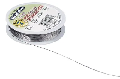 Schmuckdraht 0,38 mm kunststoffummantelt, 9,2 m Spule, silber
