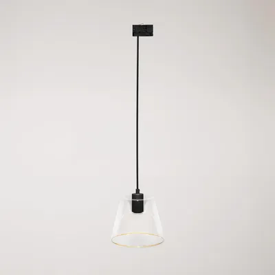 Immagine prodotto di Creative Cables - Lampada a sospensione con lampadina Ghost a cono trasparente per binari -lampadina inclusa