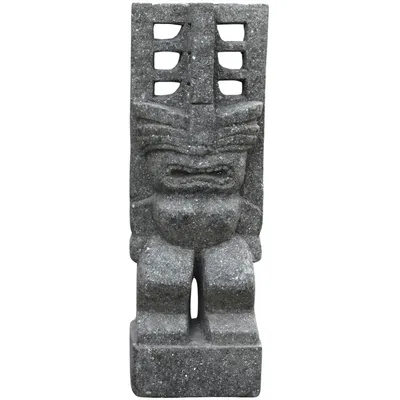 Produktbild von Garten Steinfigur Tiki Bally aus Basanit - Höhe x Tiefe x Breite: 60 x 15 x 20 cm