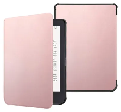 Obrázek produktu pro Obal Fintie kompatibilní s čtečkou Tolino Shine 3 (2018) / Kobo Clara HD (2018) - Ultratenký ochranný kryt s režimem spánku a magnetickým uzávěrem, růžově zlatý