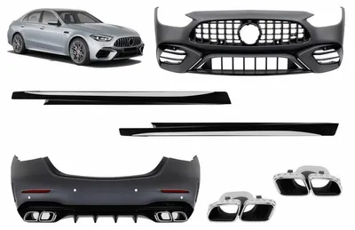 Produktbild von Bodykit für Mercedes C-Klasse W206 Limousine 2021- C63 Design Stoßfänger Seitenschweller.
