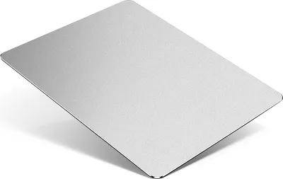 Produktbild von Mauspad aus Aluminium mit rutschfester Gummiunterseite und Oberfläche aus mikrosandgestrahlter Legierung für schnelle und präzise Steuerung | Silber