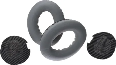 Produktbild von vhbw Ohrpolster kompatibel mit Bose QuietComfort 35, 25, 2, 15 Kopfhörer Headset, Kunststoff Schwarz Grau