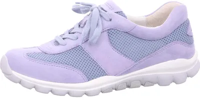 Zdjęcie produktu dla Gabor ROLLINGSOFT buty damskie - wygodne sznurowane buty sportowe niebieskie rekreacyjne NOWOŚĆ
