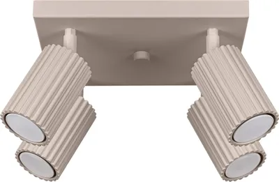 Produktbild von Plafond KARBON 4 taupe 4xGU10 10W Aluminium 16.5x25x25cm Sollux Lighting