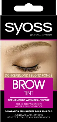 Produktbild von SYOSS – Brow Tint Dunkelblond – Augenbrauenfarbe – Langanhaltende Farbe – Bis zu 10 Anwendungen - 1 Stück
