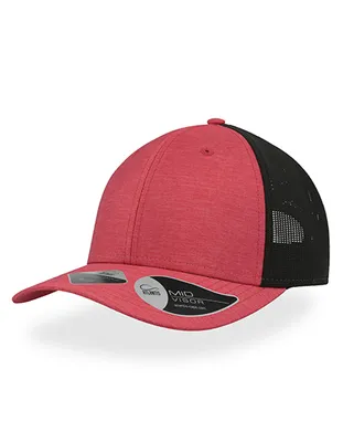 Produktbild von Atlantis WHIP | Whippy Cap, 6-Panel-Mesh-Cap - Farbe: Red Melange - Größe: One Size