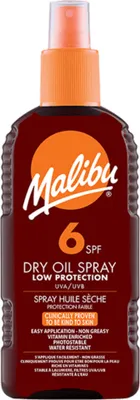 Immagine prodotto di Olio secco Malibu Spray solare SPF6, 200ml