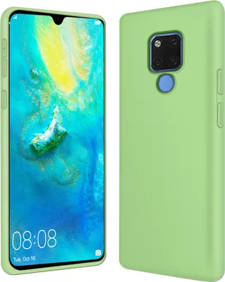 Zdjęcie produktu dla Etui na telefon komórkowy Huawei Mate 20 silikonowo-żelowe etui na telefon komórkowy, zielone
