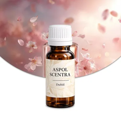 Produktbild von Aspol Scentra Jasmin und Rose UFIGREEN Duftöl für Kerzen 20 ml, KI-generiertes Bild