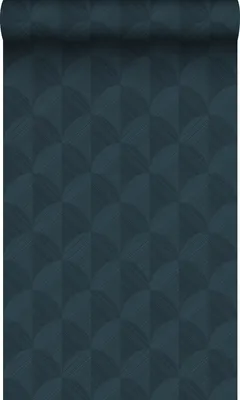 Obrázok produktu pre Origin Wallcoverings tapeta 3D vzor tmavomodrá 50 x 900 cm