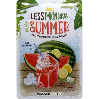 Produktbild von Nostalgic-Art - Blechschild 20 x 30cm - Home & Country - Watermelon