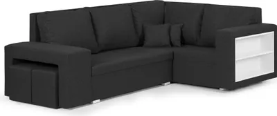Produktbild von MILO3 Ecksofa mit Schlaffunktion - Graphit