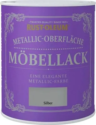 Produktbild von Rust-Oleum Metallic-Oberfläche Möbellack Silber 750 ml