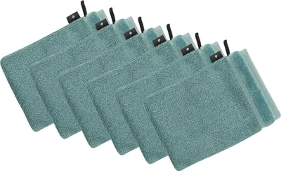 Produktbild von 6er Pack Waschhandschuh Pure von der Marke Vossen 22 x 16 cm