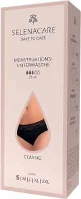 Produktbild von SELENACARE Menstruationsunterwäsche Classic - schwarz