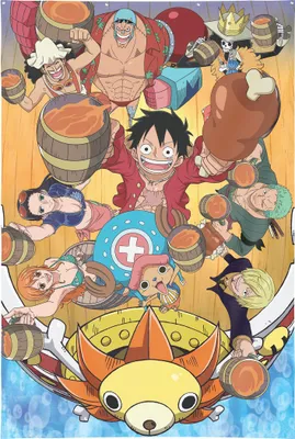 Produktbild von Wanddekoration One Piece 125 x 85 cm mit Metallösen -
