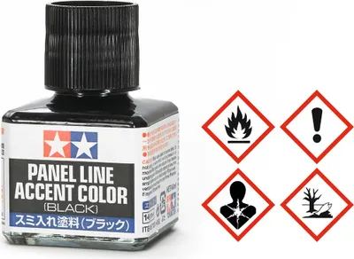Produktbild von Tamiya Panel Accent Color Schwarz  40ml