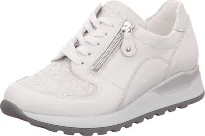 Immagine prodotto di Scarpe sportive Waldläufer con suola sagomata alla moda in bianco/bianco combinato, numero 6