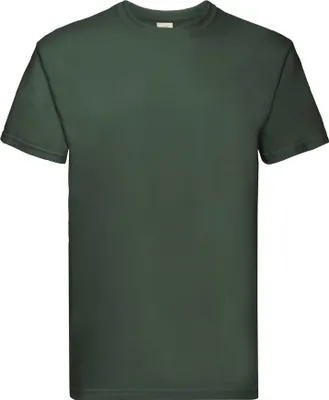 Image de Fruit of the Loom - T-shirt « Super Premium » pour hommes/femmes Unie LT1780 (XXL) (vert bouteille)